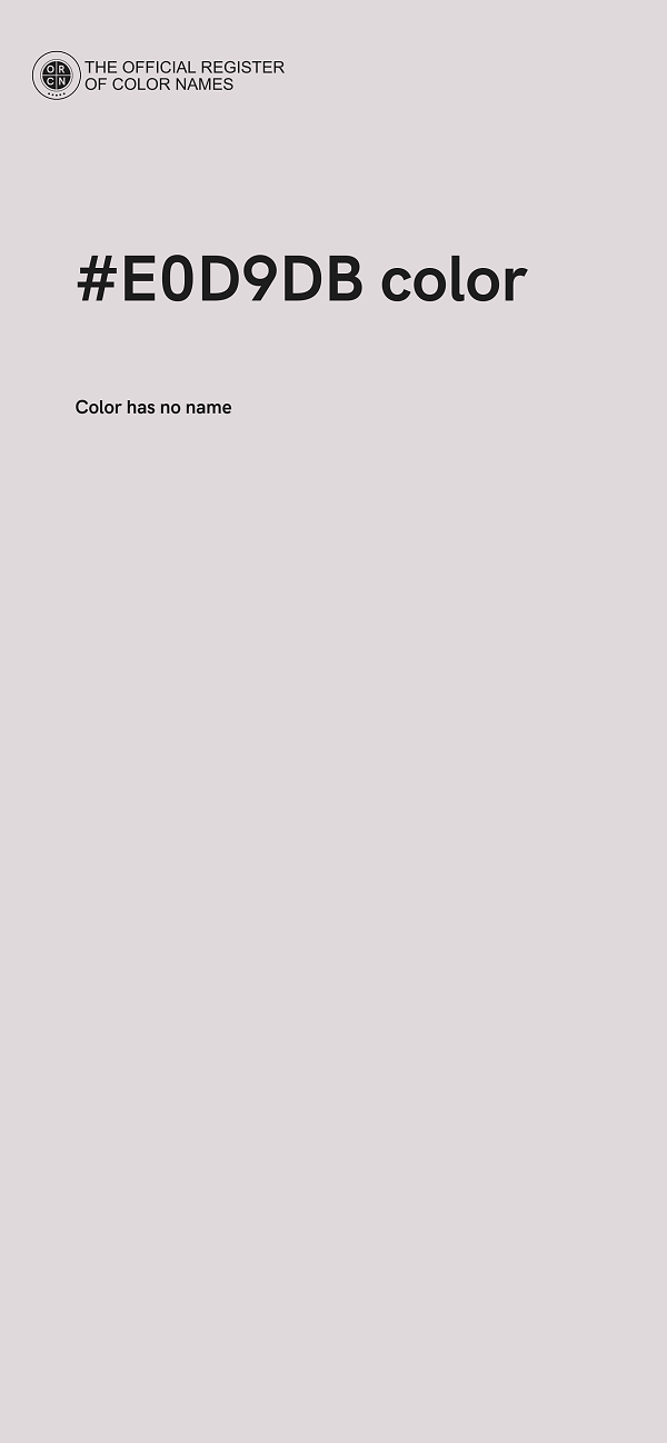 #E0D9DB color image