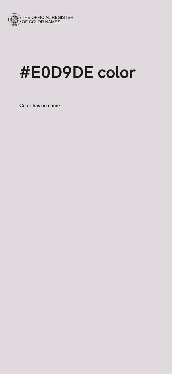 #E0D9DE color image