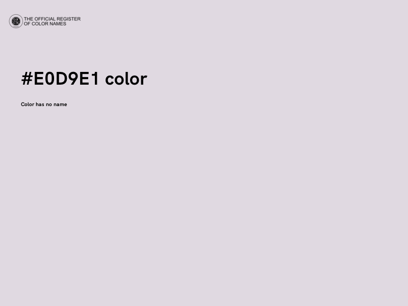 #E0D9E1 color image