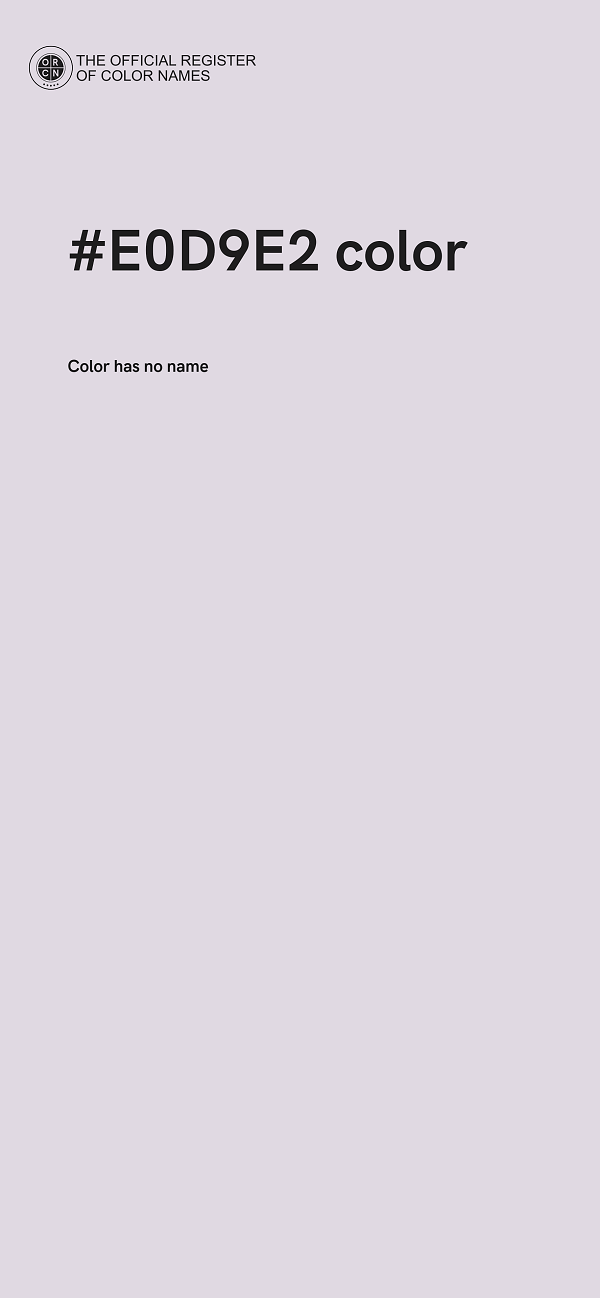 #E0D9E2 color image