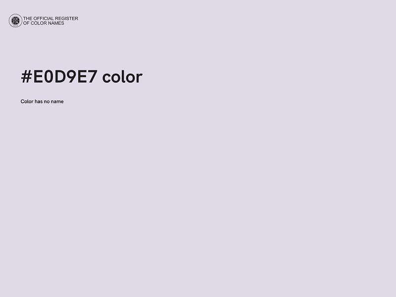 #E0D9E7 color image