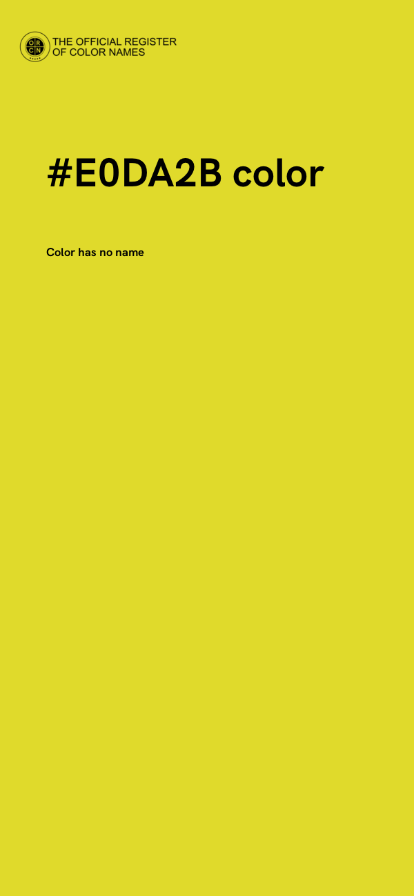 #E0DA2B color image