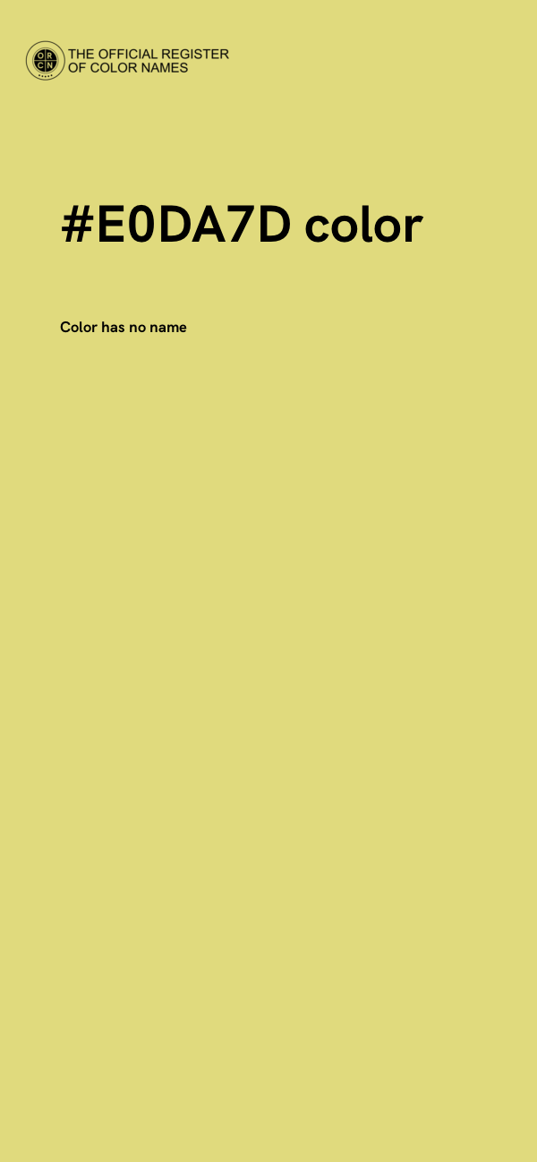 #E0DA7D color image