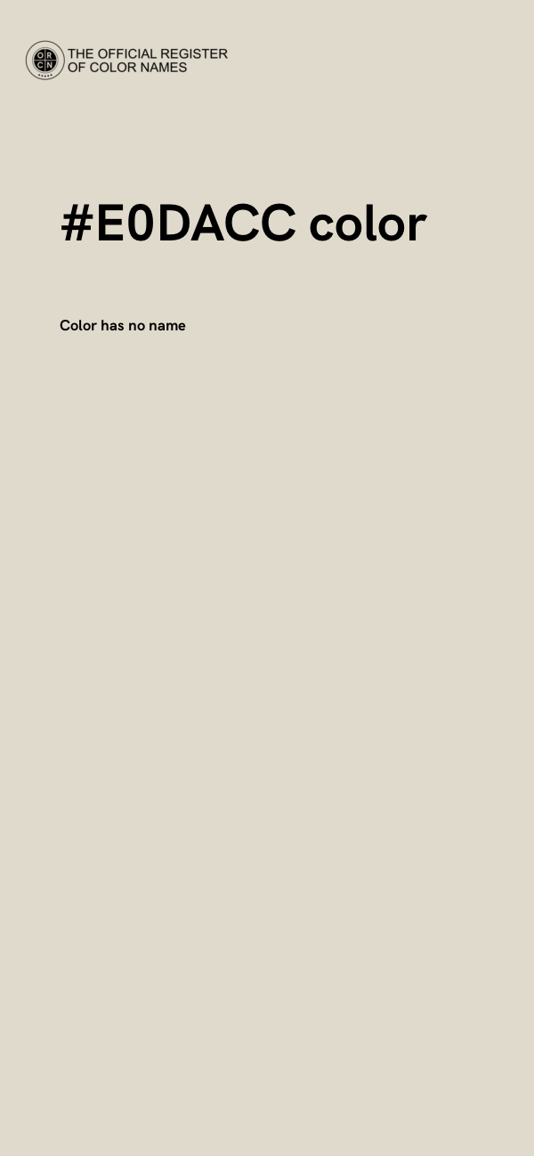 #E0DACC color image