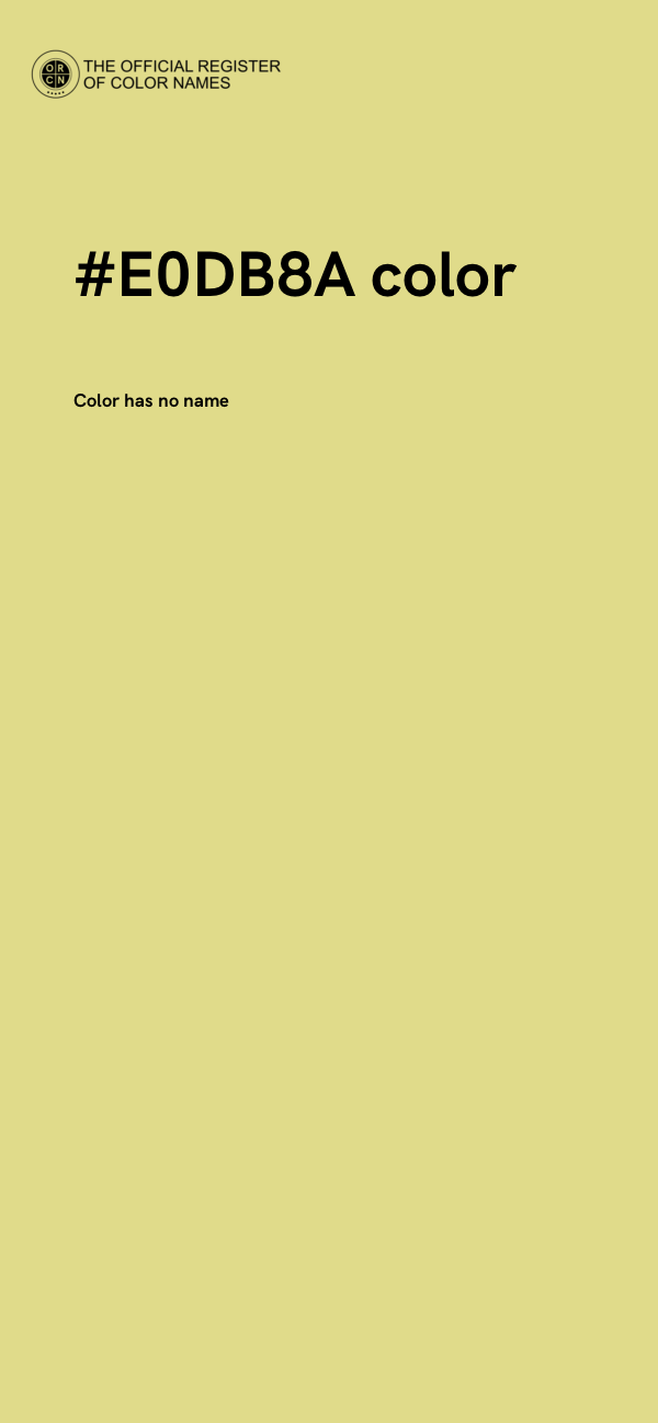 #E0DB8A color image