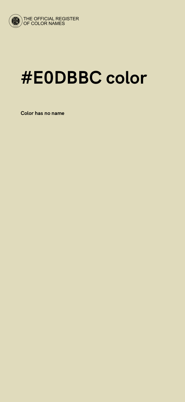 #E0DBBC color image