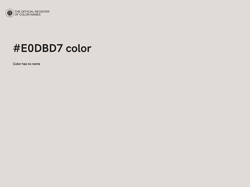 #E0DBD7 color image