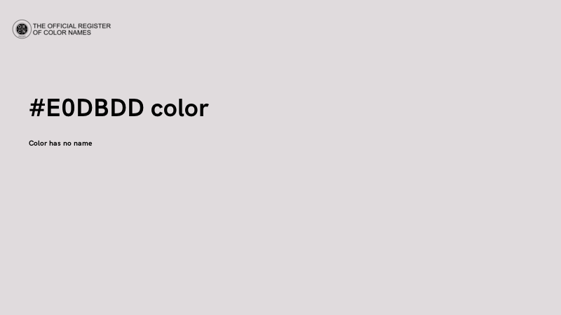 #E0DBDD color image