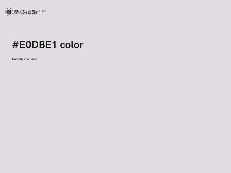 #E0DBE1 color image