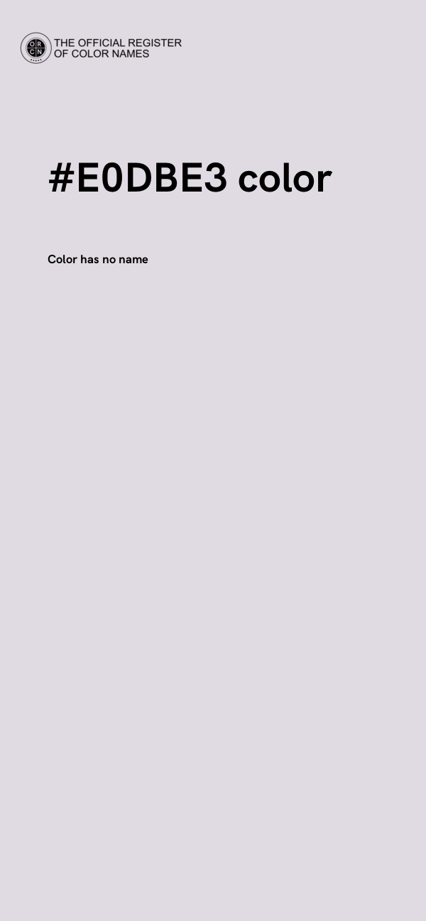 #E0DBE3 color image