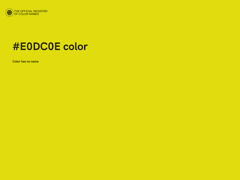 #E0DC0E color image