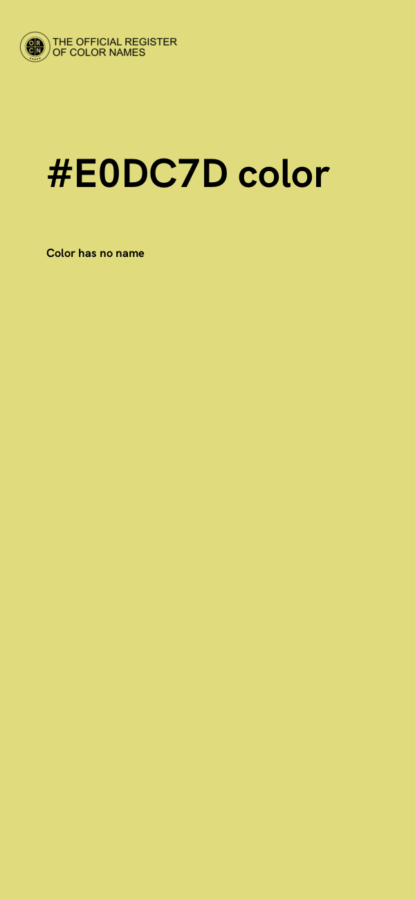 #E0DC7D color image