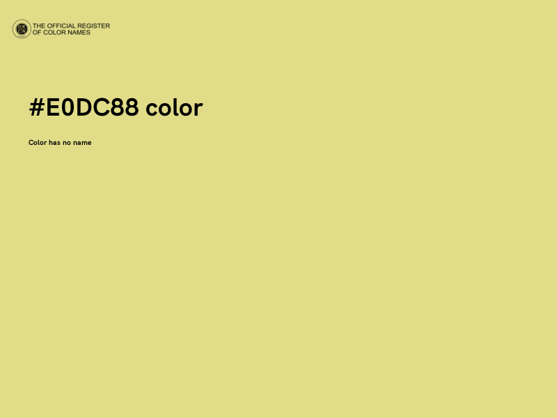 #E0DC88 color image