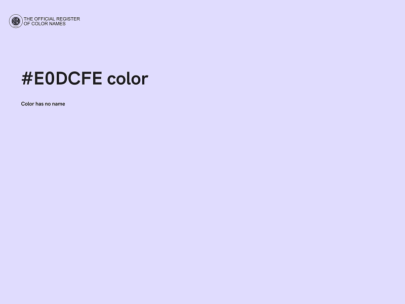 #E0DCFE color image