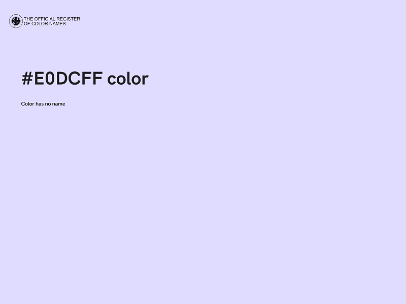 #E0DCFF color image