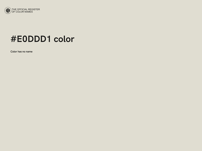 #E0DDD1 color image