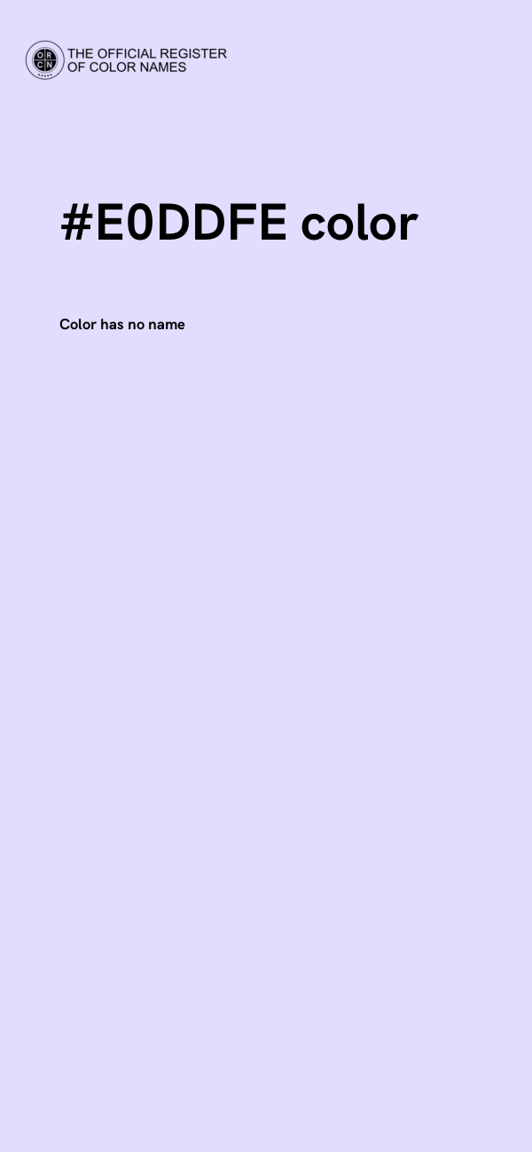 #E0DDFE color image