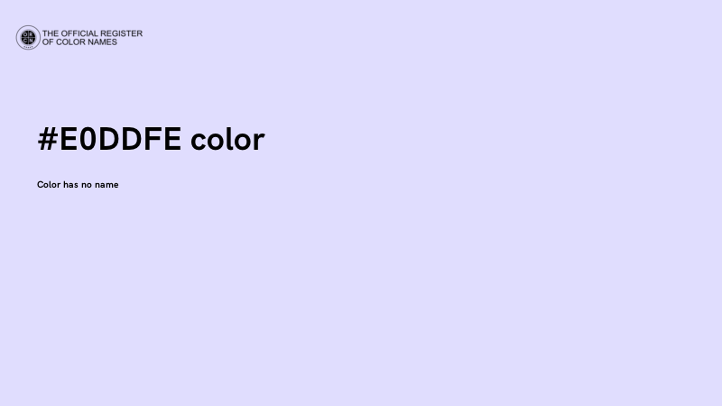 #E0DDFE color image