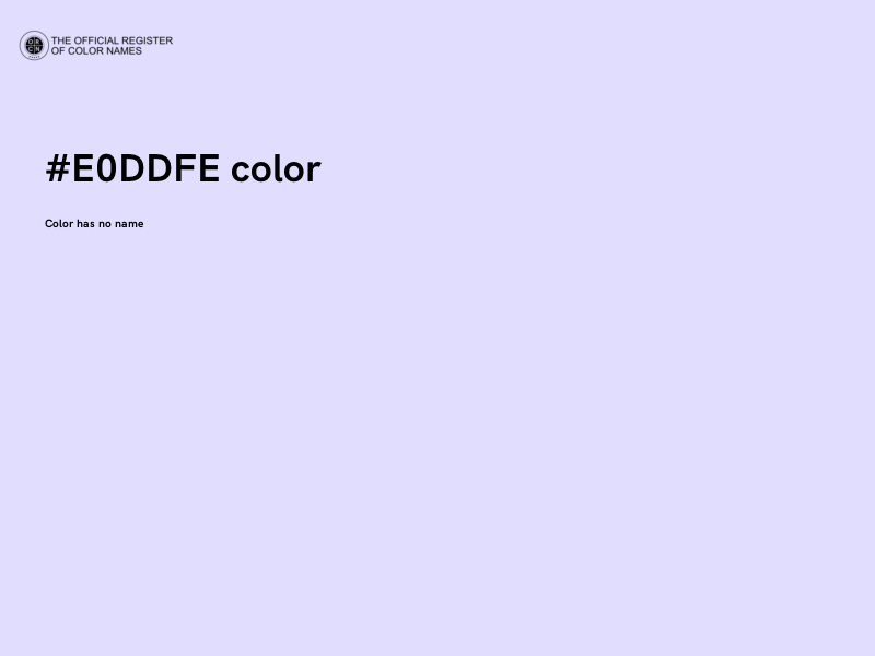 #E0DDFE color image