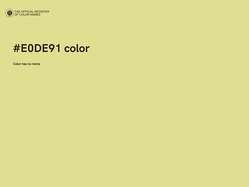 #E0DE91 color image