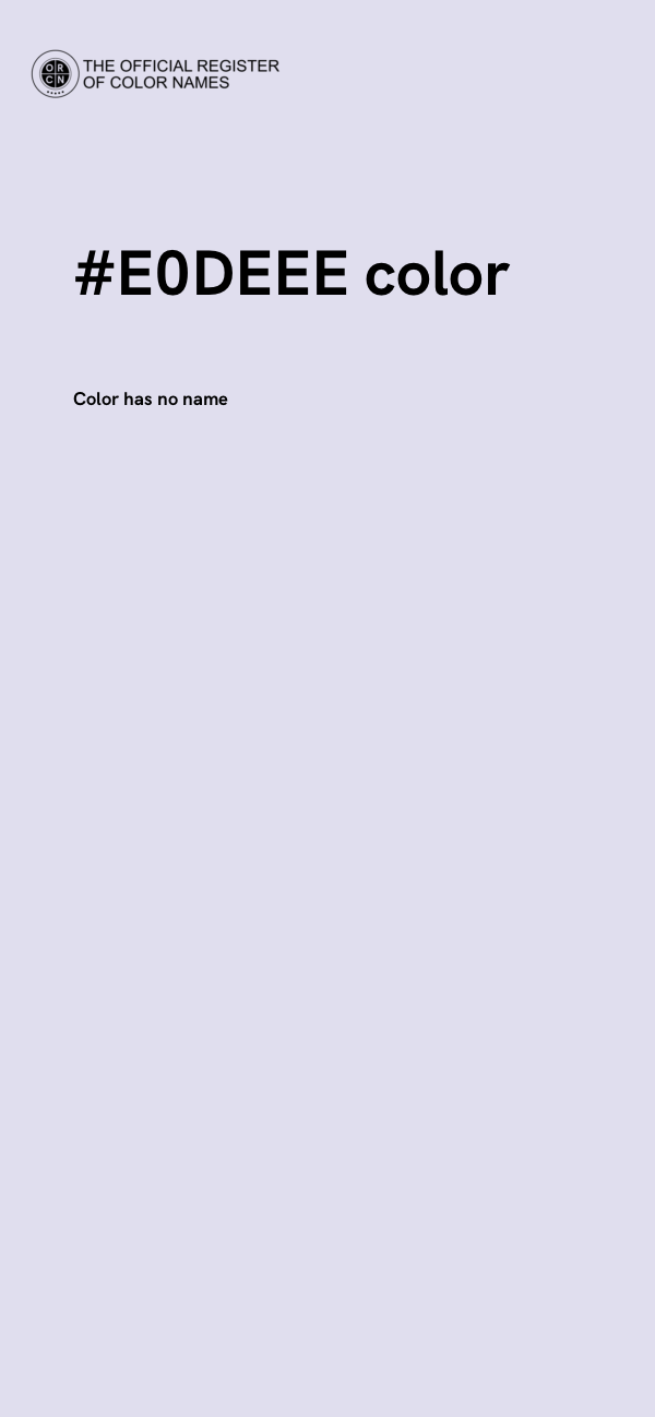 #E0DEEE color image