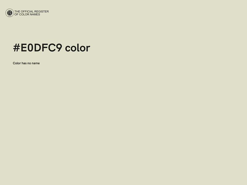 #E0DFC9 color image