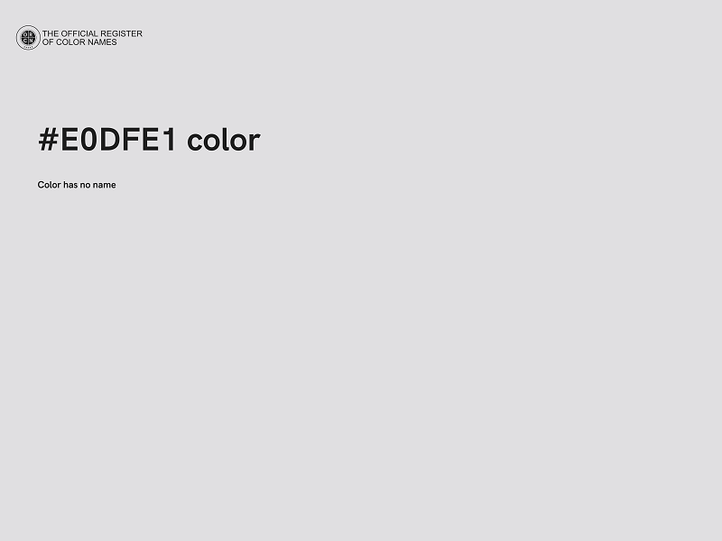 #E0DFE1 color image