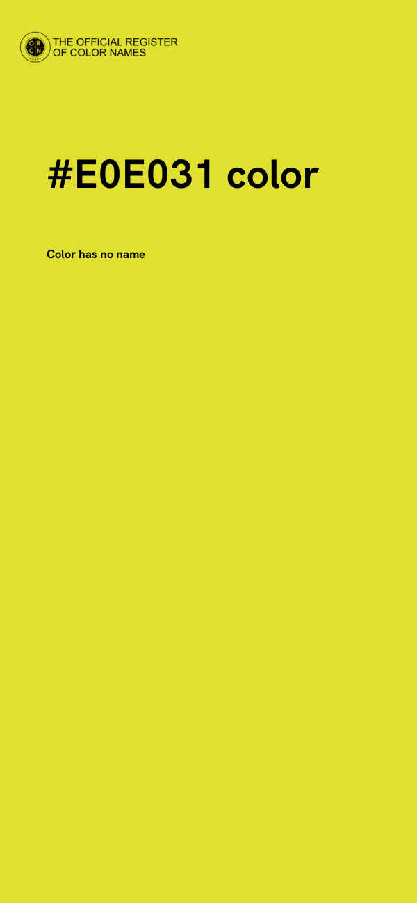 #E0E031 color image