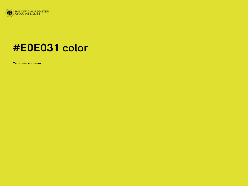 #E0E031 color image