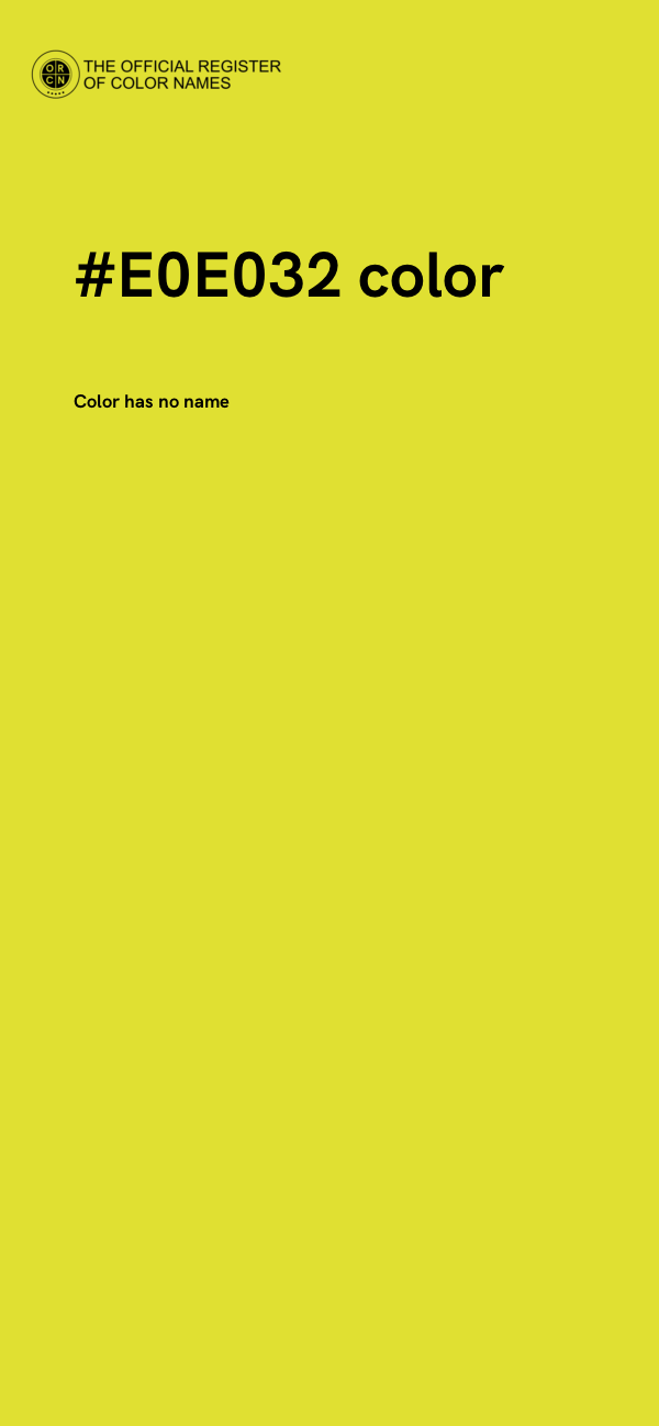 #E0E032 color image