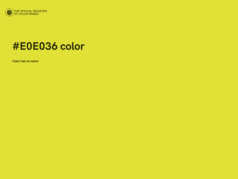 #E0E036 color image