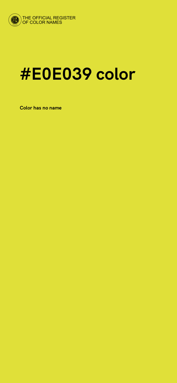 #E0E039 color image
