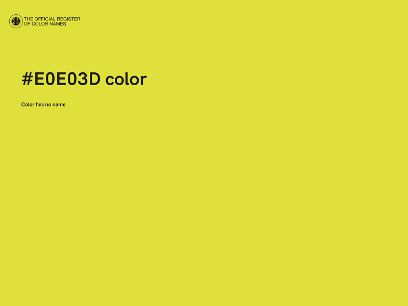 #E0E03D color image