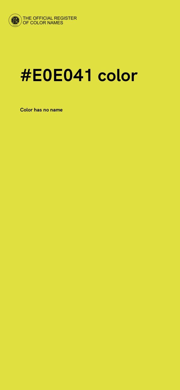 #E0E041 color image