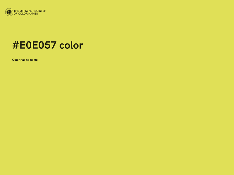 #E0E057 color image