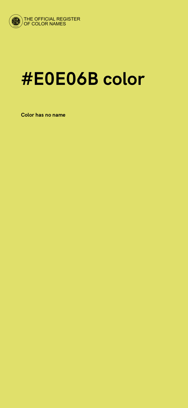#E0E06B color image