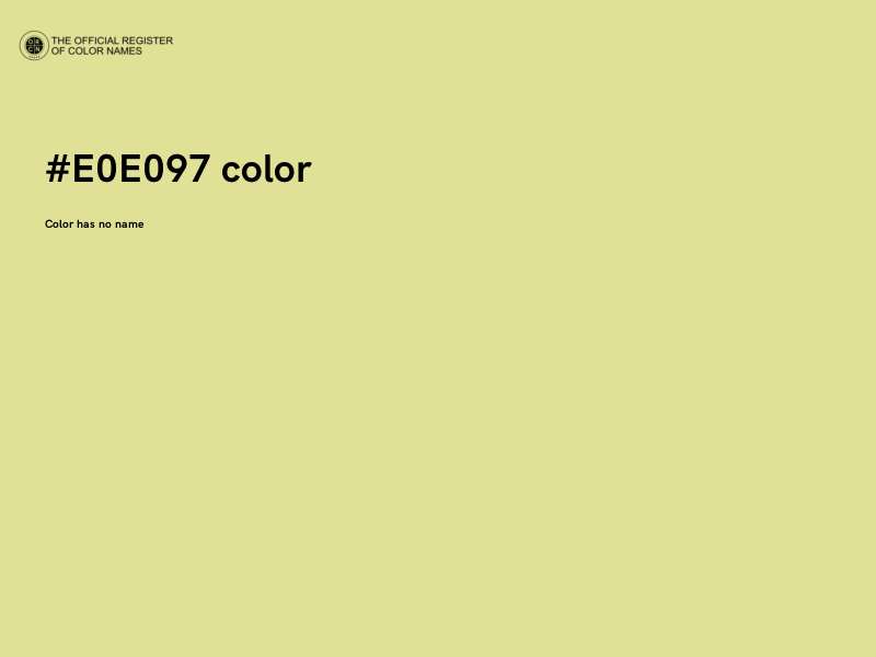 #E0E097 color image