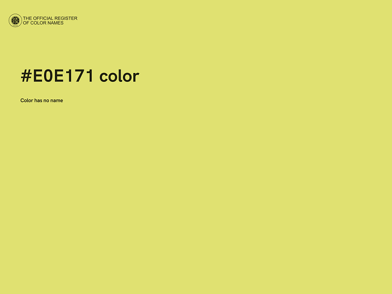 #E0E171 color image