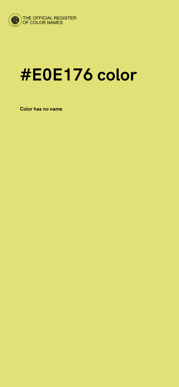 #E0E176 color image