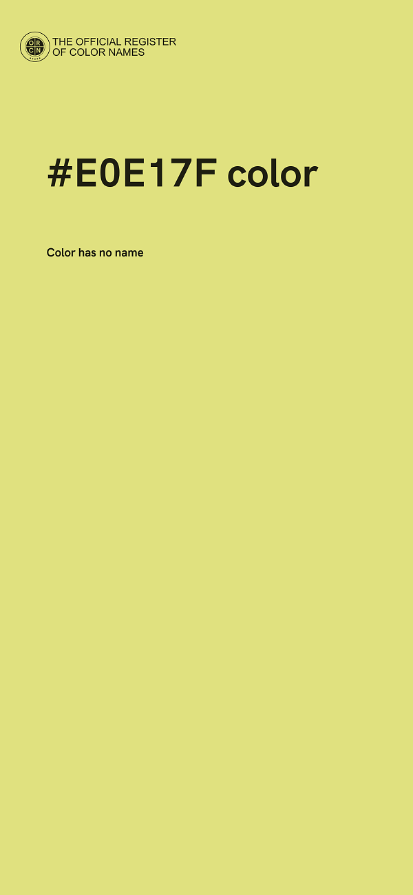 #E0E17F color image