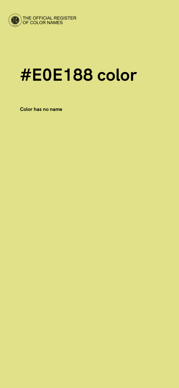 #E0E188 color image