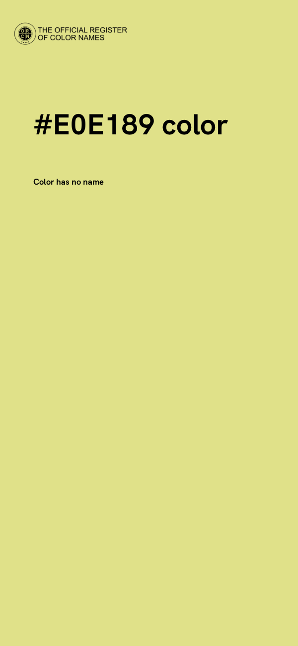#E0E189 color image