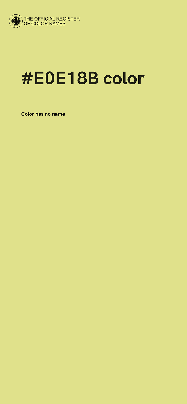 #E0E18B color image