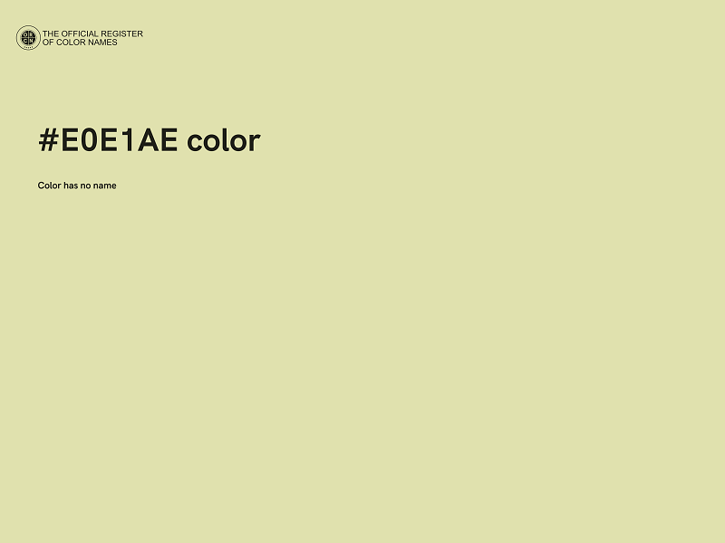 #E0E1AE color image