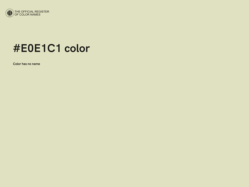 #E0E1C1 color image