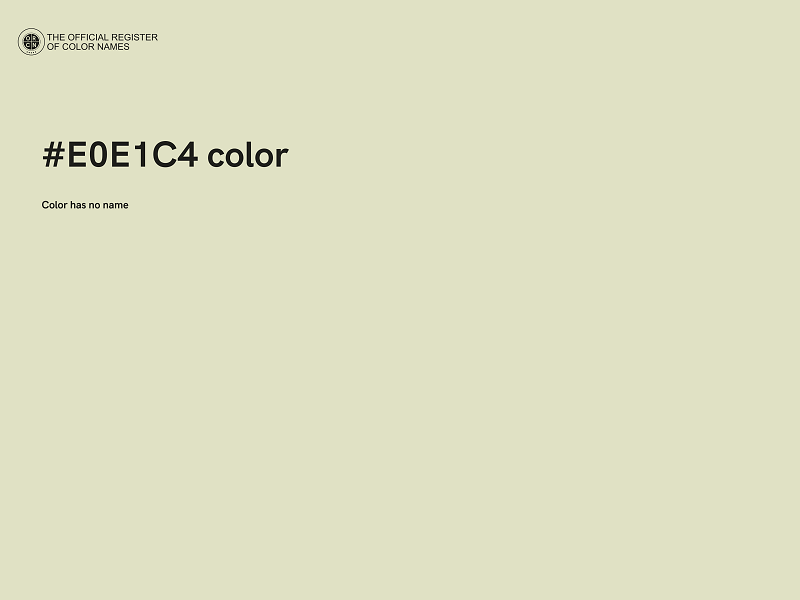 #E0E1C4 color image