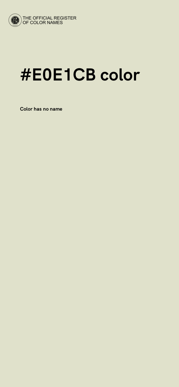 #E0E1CB color image
