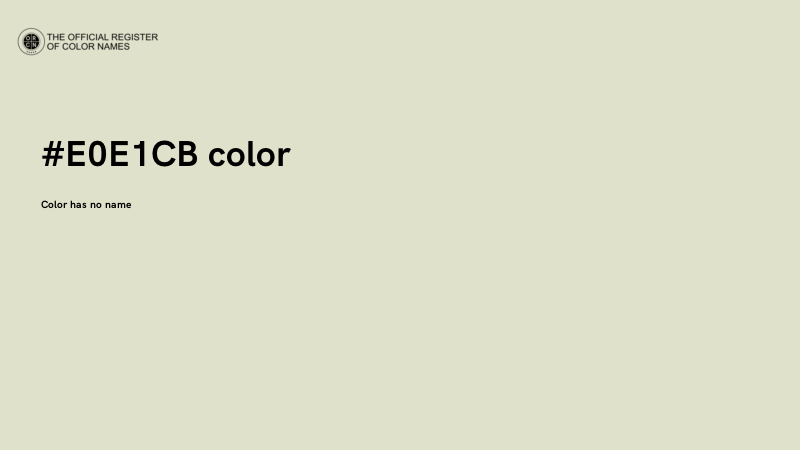 #E0E1CB color image