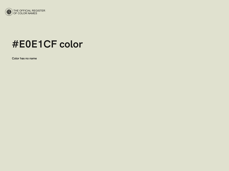#E0E1CF color image