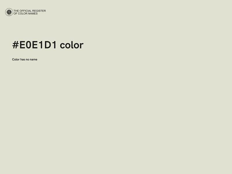 #E0E1D1 color image
